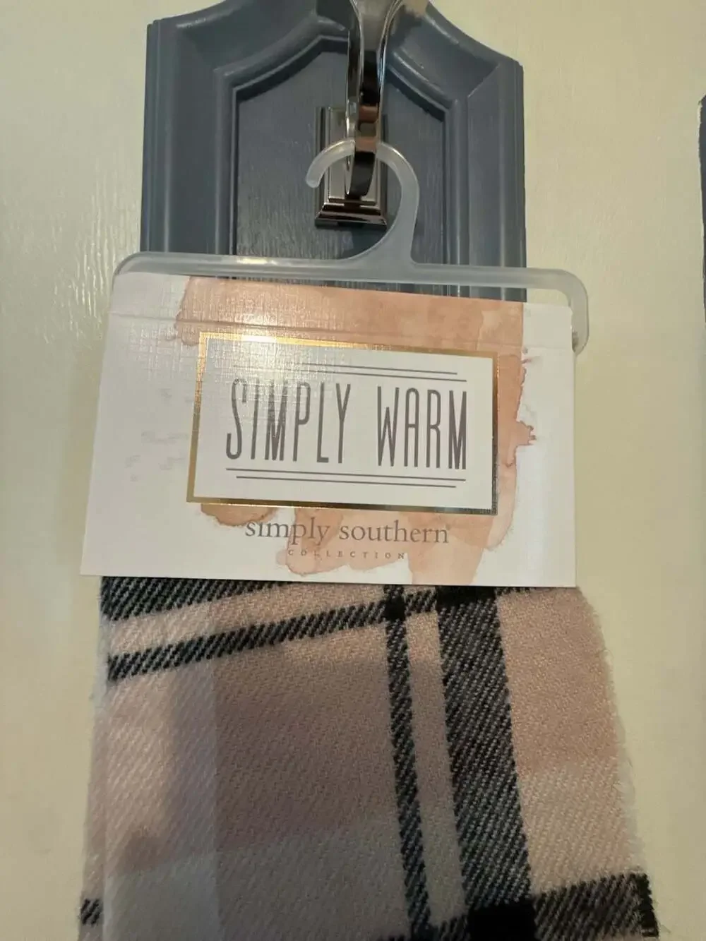 Simply Southern Simply Warm Plaid Fringed Scarf